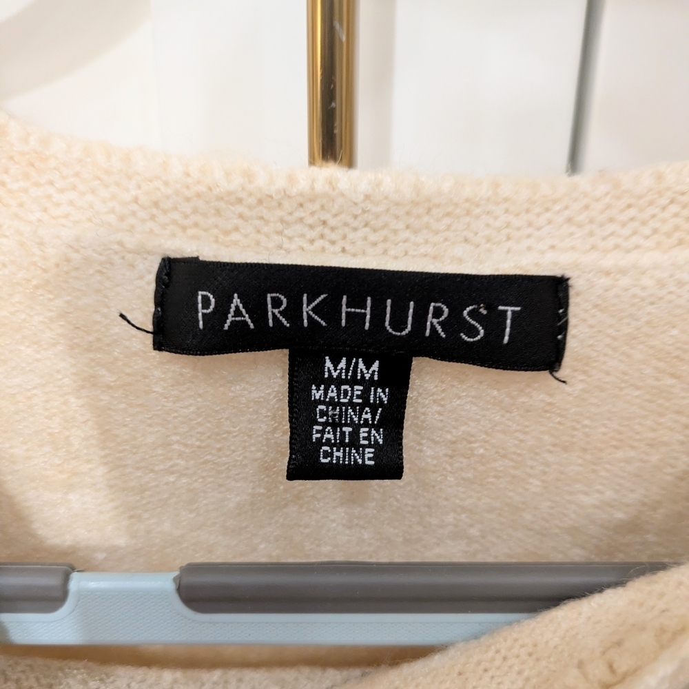Parkhurst Cream Top with Multicolor Stripes - Picture 3 of 4